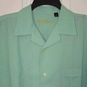 Ben Hogan Mens S/S Mint Green Linen Cotton Casual Shirt NWOT - Size Medium